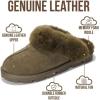 imageProject Cloud Genuine Leather ampamp Natural Fur Slippers for Women  Fluffy Slippers and Cozy Memory Foam Womens Shoes HedyOlive