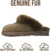 imageProject Cloud Genuine Leather ampamp Natural Fur Slippers for Women  Fluffy Slippers and Cozy Memory Foam Womens Shoes HedyOlive