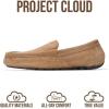 imageProject Cloud Mens Slippers Genuine Leather with Memory Foam Insole Mens Shoes  NonSlip and Lightweight Indoor and Outdoor Slippers for Men OswinChestnut