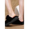 imageProject Cloud Slippers for Women Footwear  Genuine Leather with Memory Foam Clogs and Mules for Women 2025  Non Slip and Lightweight Faux Fur Slippers VikiBlack