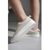 imageProject Cloud Sneakers for Women  Memory Foam Shoes for Women LaceUp Womens Fashion Sneakers NonSlip Womens Trendy Shoes LonaBeige