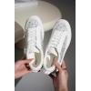 imageProject Cloud Sneakers for Women  Memory Foam Shoes for Women LaceUp Womens Fashion Sneakers NonSlip Womens Trendy Shoes LonaWhite Rhinestone