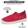 imageProject Cloud Womens Shoes  Lightweight Summer Loafers for Women with Memory Foam Insole  Stylish ampamp Comfortable Womens Loafers  Perfect Summer Shoes for Women 2025 LilyRed