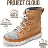imageProject Cloud Womens Snow Boots  Genuine Suede Waterproof Memory Foam Insole and NonSlip Winter Snow Boots For Women Footwear  Outdoor Shoes Leonora CML 11