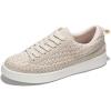 imageProject Cloud Sneakers for Women  Memory Foam Shoes for Women LaceUp Womens Fashion Sneakers NonSlip Womens Trendy Shoes LonaBeige