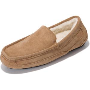 imageProject Cloud Mens Slippers Genuine Leather with Memory Foam Insole Mens Shoes  NonSlip and Lightweight Indoor and Outdoor Slippers for Men OswinChestnut