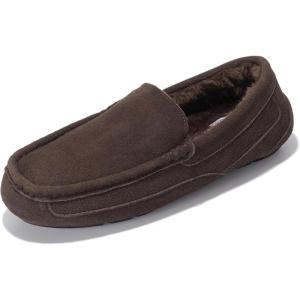 imageProject Cloud Mens Slippers Genuine Leather with Memory Foam Insole Mens Shoes  NonSlip and Lightweight Indoor and Outdoor Slippers for Men OswinChocolate