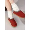 imageProject Cloud Genuine Leather Slippers for Women with Genuine Australian Shearling Fur Lining Womens Slippers  NonSlip EVA with Memory Foam Fuzzy Slippers Women Footwear NeritaRed