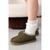 imageProject Cloud Genuine Leather Slippers for Women with Genuine Australian Shearling Fur Lining Womens Slippers  NonSlip EVA with Memory Foam Fuzzy Slippers Women Footwear NeritaOlive