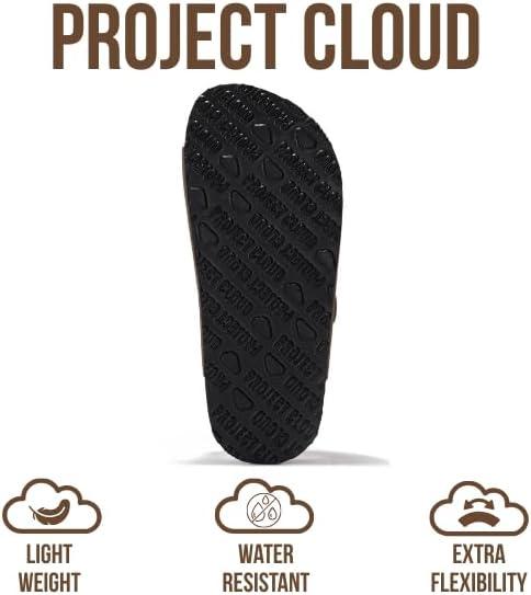 imageProject Cloud Genuine Leather Slides For Kids  Natural Cork Footbed Slides for Kids Sandals for Girls ampamp Boys  NonSlip Boys ampamp Girls SandalsTaupe Suede