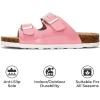 imageProject Cloud Genuine Leather Slides For Kids  Natural Cork Footbed Slides for Kids Sandals for Girls ampamp Boys  NonSlip Boys ampamp Girls SandalsPink Patent