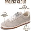 imageProject Cloud Genuine Leather Sneakers for Women  Womens Sneakers with Memory Foam Insole  Lightweight ampamp Non Slip Womens Shoes  Stylish Fall Shoes for Women 2025 LynnOffwhite Suede