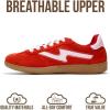 imageProject Cloud Sneakers for Women  LaceUp Shoes for Women Trendy Women Sneakers with Memory Foam Insole Womens Fashion Sneakers NonSlip Womens Shoes IritaRed Microsuede