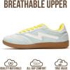 imageProject Cloud Sneakers for Women  LaceUp Shoes for Women Trendy Women Sneakers with Memory Foam Insole Womens Fashion Sneakers NonSlip Womens Shoes IritaLime Microsuede