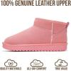 imageProject Cloud 100 Genuine Leather Ankle Boots for Women  Water Resistant with Memory Foam Insole Winter Boots for Women  Trending Shoes ampamp Comfortable Womens Ankle Boots HippyBubble Gum Suede
