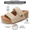 imageProject Cloud Genuine Leather Platform Sandals Women Footwear  Beach Summer Wedges with Comfortable Memory Foam Insole  Non Slip ampamp Lightweight Wedge Sandals for WomenNatural Crochet