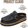 imageWomens Memory Foam Clogs ampamp Mules by Project Cloud Water Resistant ampamp NonSlip CarlineBlack Leather  Carline