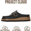imageWomens Memory Foam Clogs ampamp Mules by Project Cloud Water Resistant ampamp NonSlip CarlineBlack Leather  Carline