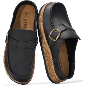 imageWomens Memory Foam Clogs ampamp Mules by Project Cloud Water Resistant ampamp NonSlip CarlineBlack Leather  Carline