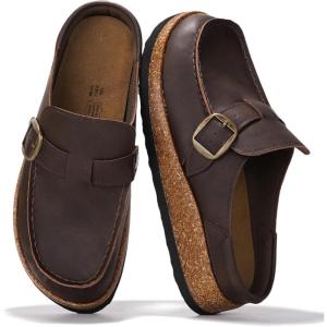 imageWomens Memory Foam Clogs ampamp Mules by Project Cloud Water Resistant ampamp NonSlip CarlineBrown Distressed  Carline