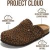 imageProject Cloud Genuine Leather Footbed Clogs for Women  Memory Foam Arch Support Slippers for Women  Trendy Slipons Womens Mules amp Clogs Sandals BentonDark Brown Leopard