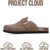 imageProject Cloud Genuine Leather Footbed Clogs for Women  Memory Foam Arch Support Slippers for Women  Trendy Slipons Womens Mules amp Clogs Sandals BentonBrown Sugar Leather