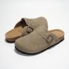 imageProject Cloud Genuine Leather Footbed Clogs for Women  Memory Foam Arch Support Slippers for Women  Trendy Slipons Womens Mules amp Clogs Sandals BentonTaupe Suede