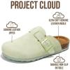 imageProject Cloud Genuine Leather Footbed Clogs for Women  Memory Foam Arch Support Slippers for Women  Trendy Slipons Womens Mules amp Clogs Sandals BentonSage Suede