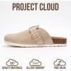imageProject Cloud Genuine Leather Footbed Clogs for Women  Memory Foam Arch Support Slippers for Women  Trendy Slipons Womens Mules amp Clogs Sandals BentonSand Suede