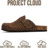 imageProject Cloud Genuine Leather Footbed Clogs for Women  Memory Foam Arch Support Slippers for Women  Trendy Slipons Womens Mules amp Clogs Sandals BentonDark Brown Leopard