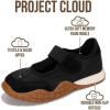 imageProject Cloud Girls Shoes  Memory Foam Insole Kids Shoes Girls Sneakers  Lightweight Mary Jane Flats amp NonSlip Comfortable Kids Sneakers Little DonnaBlack