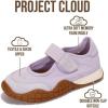 imageProject Cloud Girls Shoes  Memory Foam Insole Kids Shoes Girls Sneakers  Lightweight Mary Jane Flats amp NonSlip Comfortable Kids Sneakers Little DonnaPurple