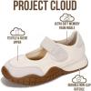 imageProject Cloud Girls Shoes  Memory Foam Insole Kids Shoes Girls Sneakers  Lightweight Mary Jane Flats amp NonSlip Comfortable Kids Sneakers Little DonnaWhite