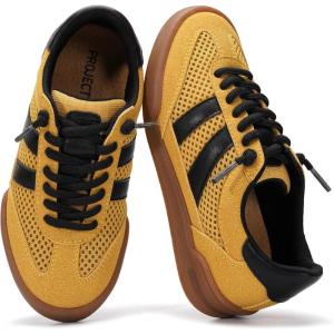 imageProject Cloud Kids Shoes for Girls amp Boys  Easy Slip On Kids Sneakers for Boys amp Girls Shoes with Memory Foam Insole  Non Slip and Lightweight Kids Sneakers Little VerdyMustard