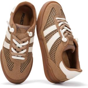 imageProject Cloud Kids Shoes for Girls amp Boys  Easy Slip On Kids Sneakers for Boys amp Girls Shoes with Memory Foam Insole  Non Slip and Lightweight Kids Sneakers Little VerdyTan