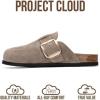 imageProject Cloud 100 Genuine Leather Clogs for Women Shoes  Memory Foam Insole NonSlip amp Natural Cork Footbed Arch Support Big Buckle Womens Clogs and Mules Footwear ManchesterTaupe