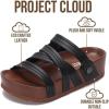 imageProject Cloud 100 Genuine Leather Platform Sandals Women  Strappy Wedges with Comfortable Plush Insole  Lightweight amp Non Slip Wedge Sandals for Women 2026Black