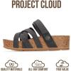 imageProject Cloud 100 Genuine Leather Platform Sandals Women  Strappy Wedges with Comfortable Plush Insole  Lightweight amp Non Slip Wedge Sandals for Women 2026Charcoal Suede