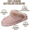imageProject Cloud 100 Genuine Leather amp Australian Shearling Slippers for Women  Cozy Memory Foam Womens Slippers HedyDusty Pink Suede