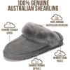 imageProject Cloud 100 Genuine Leather amp Australian Shearling Slippers for Women  Cozy Memory Foam Womens Slippers HedyGrey