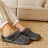 imageProject Cloud 100 Genuine Leather amp Australian Shearling Slippers for Women  Cozy Memory Foam Womens Slippers HedyGrey
