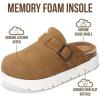 imageProject Cloud Chunky Kids Clogs  100 Genuine Leather Clogs for Kids with Cork Footbed amp Arch Support  NonSlip Mules amp Sandals for Girls Footwear Little BentonChunkyChestnut Suede