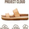 imageProject Cloud Fashion Womens Sandals  Memory Foam Insole and Comfortable Platform Sandals for Women  Lightweight and Nonslip Perfect Beach SlidesNatural Slide