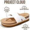 imageProject Cloud Fashion Womens Sandals  Memory Foam Insole and Comfortable Platform Sandals for Women  Lightweight and Nonslip Perfect Beach SlidesOffwhite Thong