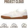 imageProject Cloud Genuine Leather Casual Sneakers for Women  Memory Foam Insoles LaceUp Womens Shoes amp Lightweight Womens Fashion Sneakers  NonSlip Shoes for Women Footwear VerdyWhite