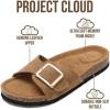 imageProject Cloud Genuine Leather Sandals Women Dressy Summer Beach Essentials  Flip Flops amp Slides with Memory Foam Insole Womens Sandals Comfortable FootwearChestnut Suede
