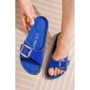 imageProject Cloud Genuine Leather Sandals Women Dressy Summer Beach Essentials  Flip Flops amp Slides with Memory Foam Insole Womens Sandals Comfortable FootwearCobalt