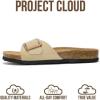 imageProject Cloud Genuine Leather Sandals Women Dressy Summer Beach Essentials  Flip Flops amp Slides with Memory Foam Insole Womens Sandals Comfortable FootwearNude