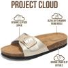 imageProject Cloud Genuine Leather Sandals Women Dressy Summer Beach Essentials  Flip Flops amp Slides with Memory Foam Insole Womens Sandals Comfortable FootwearLight Gold