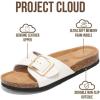 imageProject Cloud Genuine Leather Sandals Women Dressy Summer Beach Essentials  Flip Flops amp Slides with Memory Foam Insole Womens Sandals Comfortable FootwearIvory